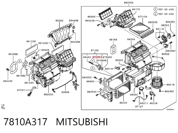 Клапан TRV кондиционера 7810A317 Mitsubishi