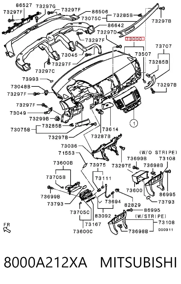Торпедо 8000A212XA Mitsubishi