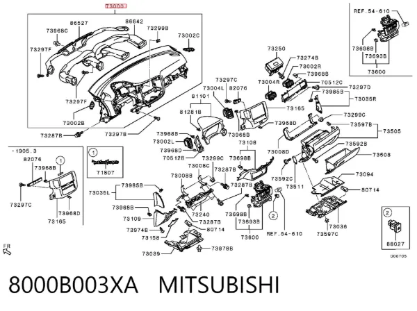 Торпедо 8000B003XA Mitsubishi