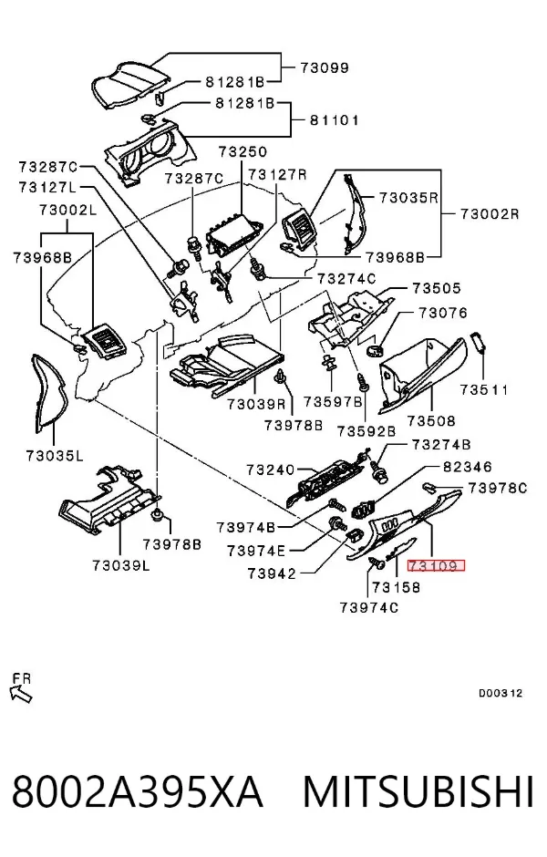  8002A395XA Mitsubishi