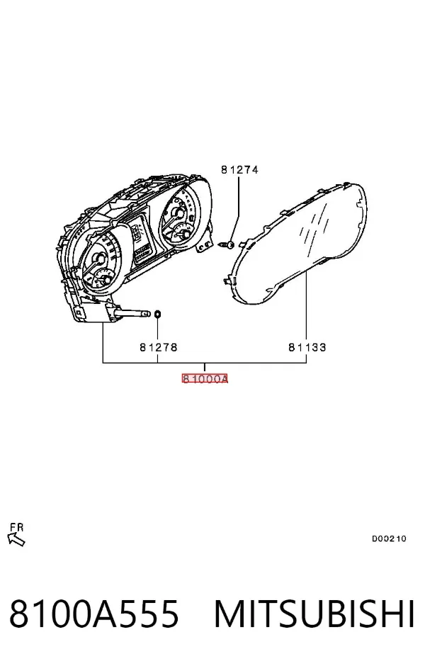 Панель приборов 8100A555 Mitsubishi