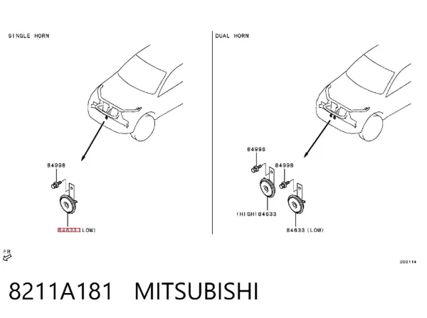 Звуковой сигнал 8211A181 Mitsubishi