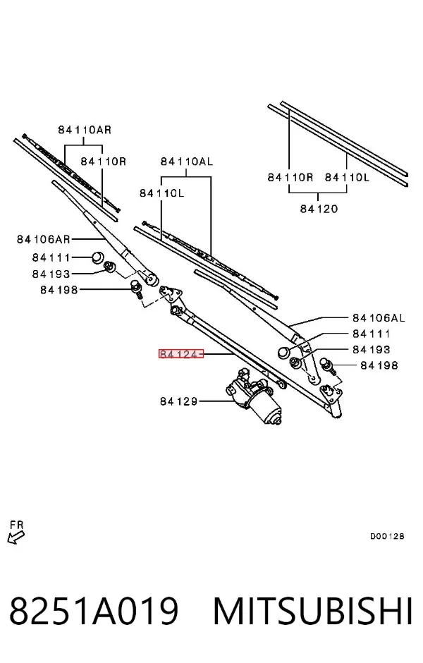 Трапеция дворников 8251A019 Mitsubishi