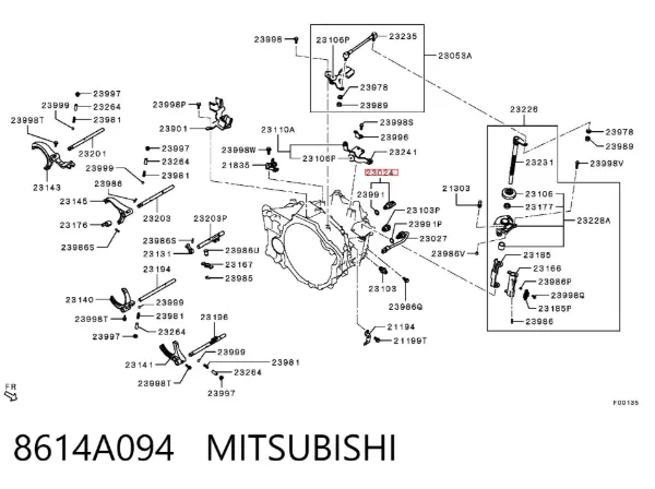 Датчик заднего хода 8614A094 Mitsubishi