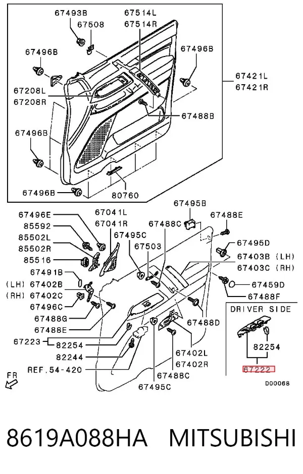  8619A088HA Mitsubishi