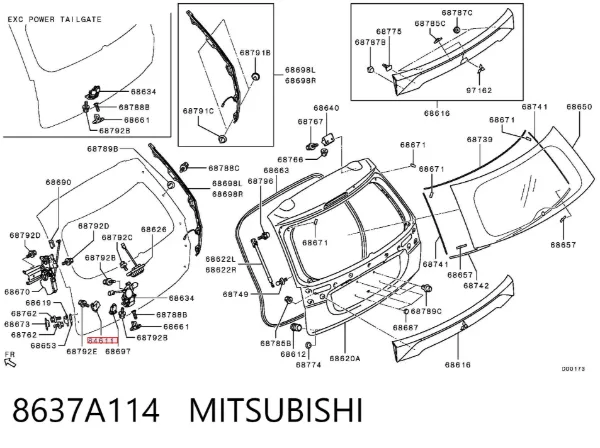  8637A114 Mitsubishi