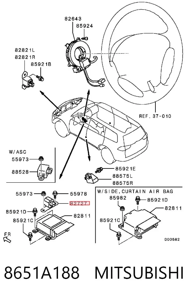 Датчик ESP 8651A188 Mitsubishi