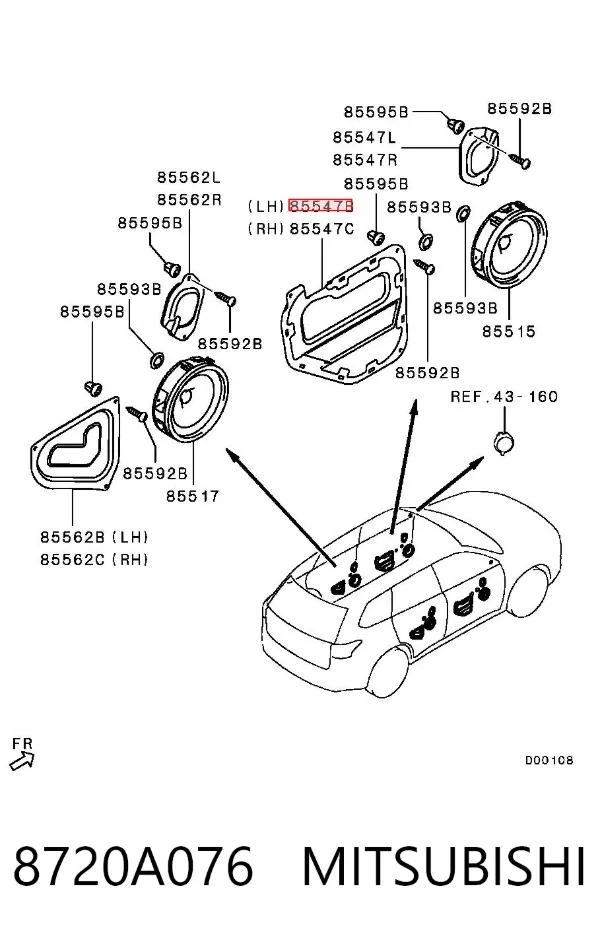  8720A076 Mitsubishi