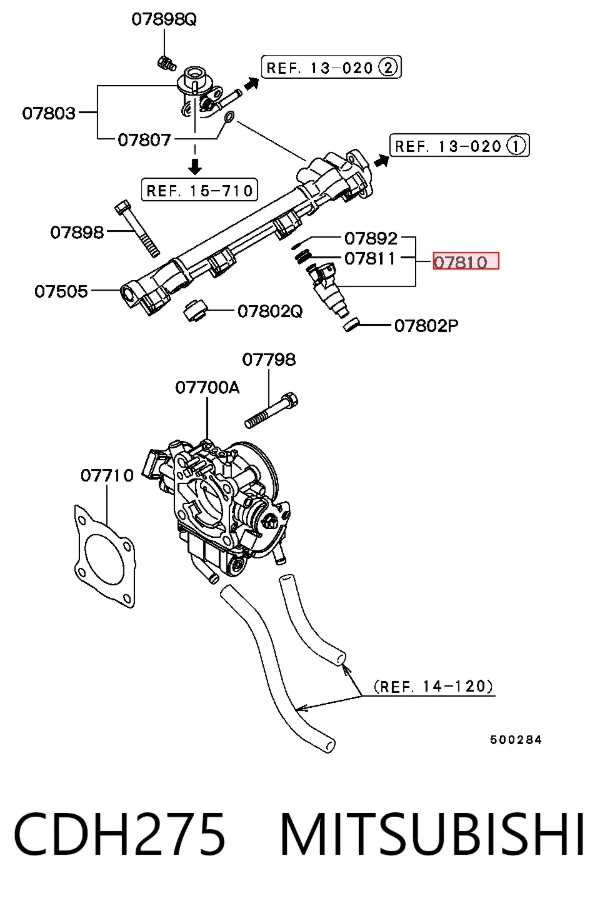 Топливные форсунки CDH275 Mitsubishi