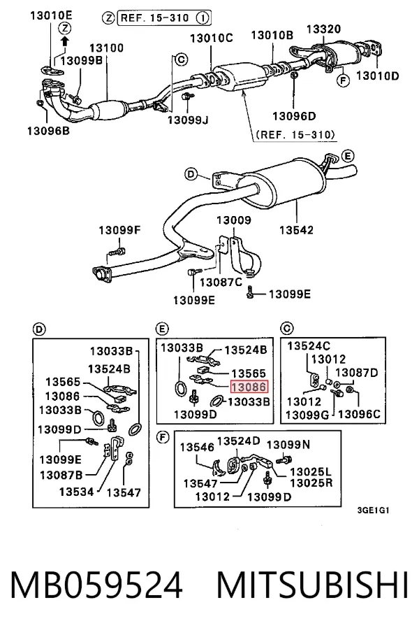  MB059524 Mitsubishi