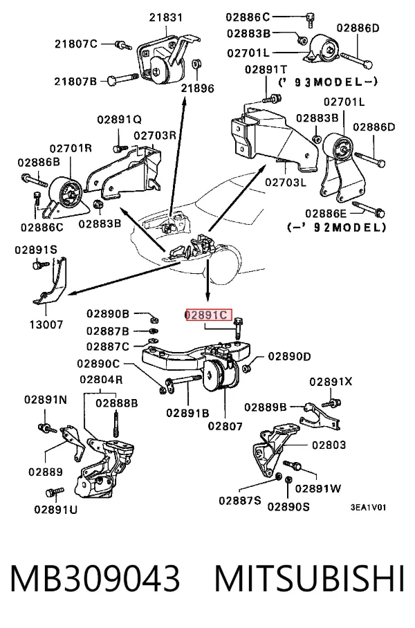  MB309043 Mitsubishi