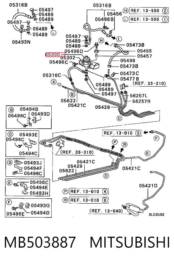 Топливный фильтр MB503887 Mitsubishi