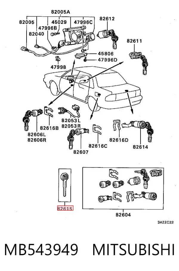  MB543949 Mitsubishi