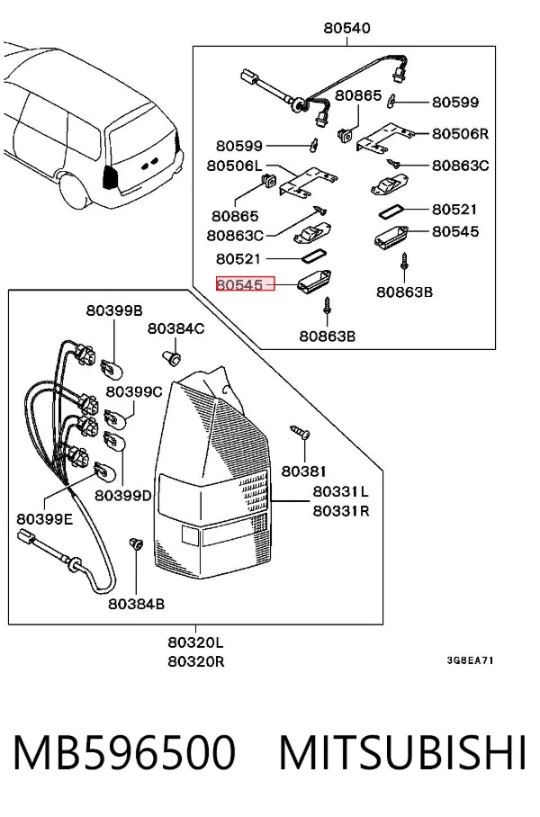  MB596500 Mitsubishi