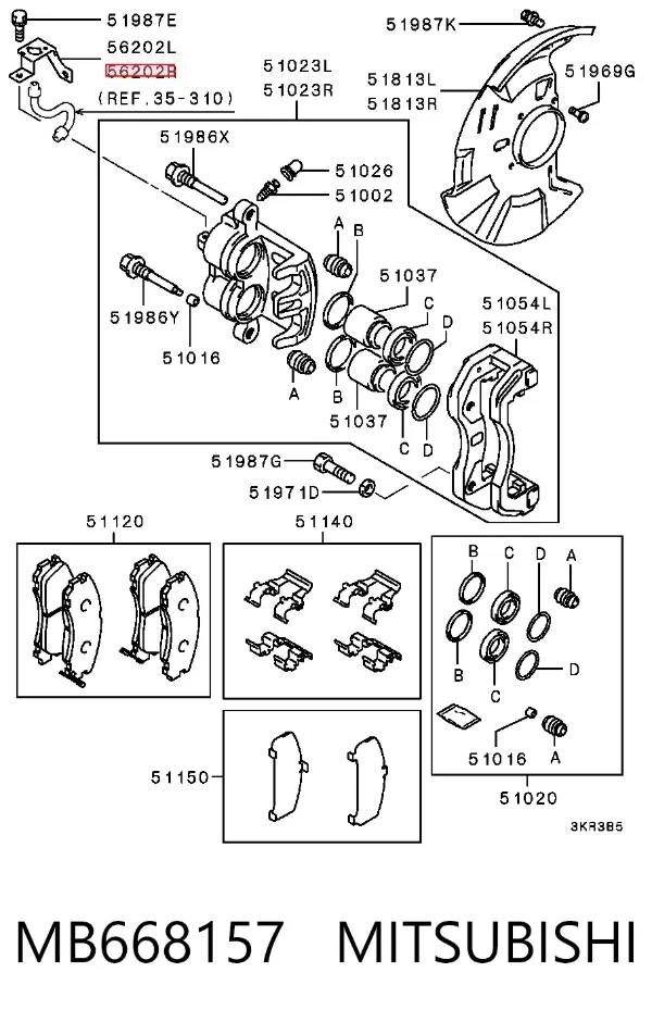 MB668157 Mitsubishi