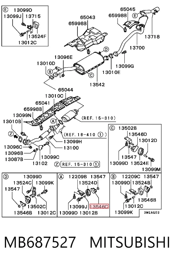  MB687527 Mitsubishi