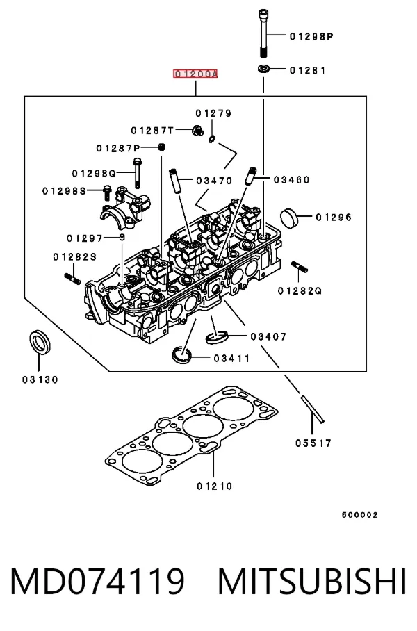 ГБЦ MD074119 Mitsubishi