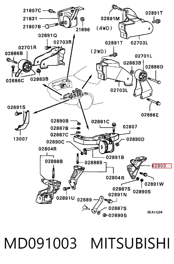  MD091003 Mitsubishi