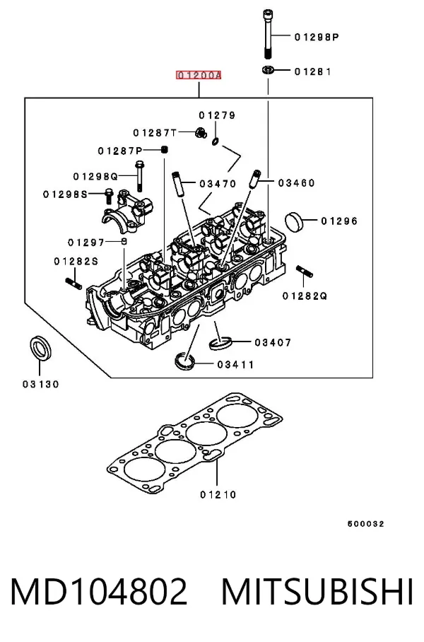 ГБЦ MD104802 Mitsubishi