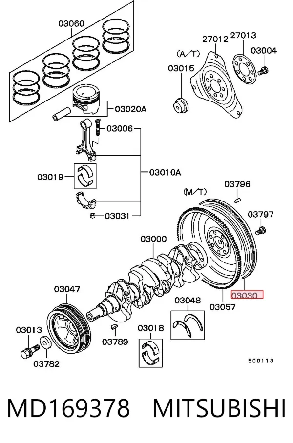Маховик MD169378 Mitsubishi
