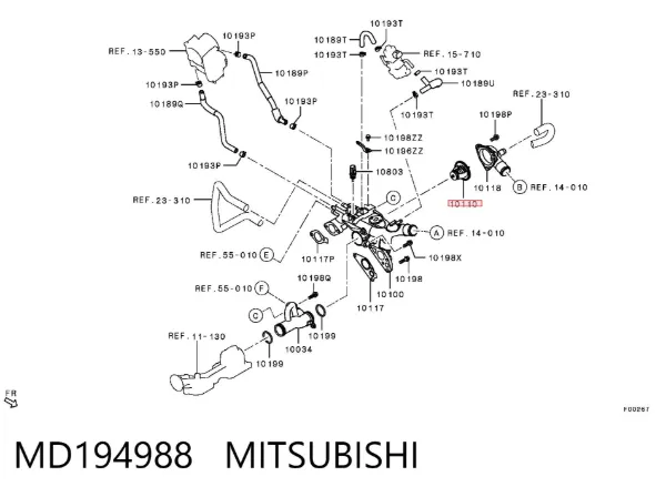 Термостат MD194988 Mitsubishi