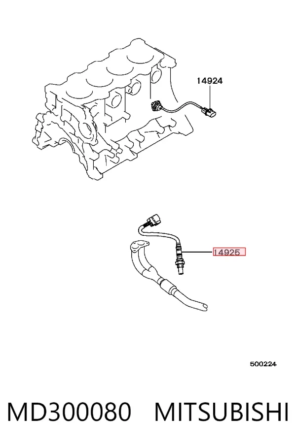 Лямбда зонд MD300080 Mitsubishi