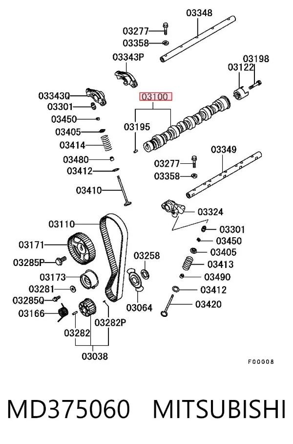 Распредвал 1CMS5001RA CGA