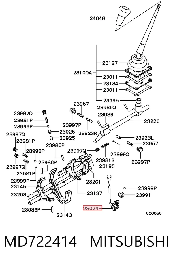 Датчик заднего хода MD722414 Mitsubishi