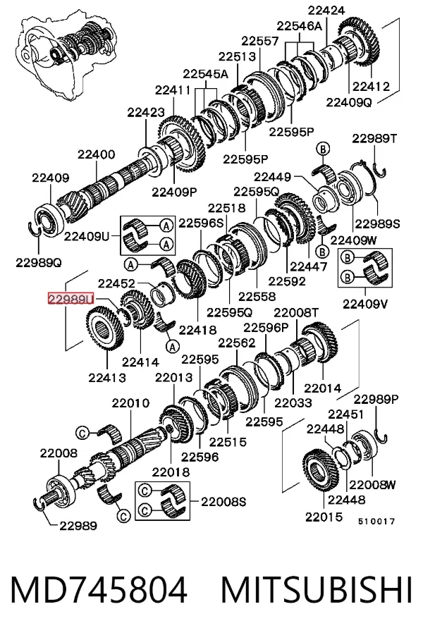  MD745804 Mitsubishi