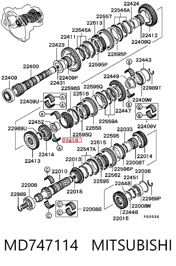  MD747114 Mitsubishi