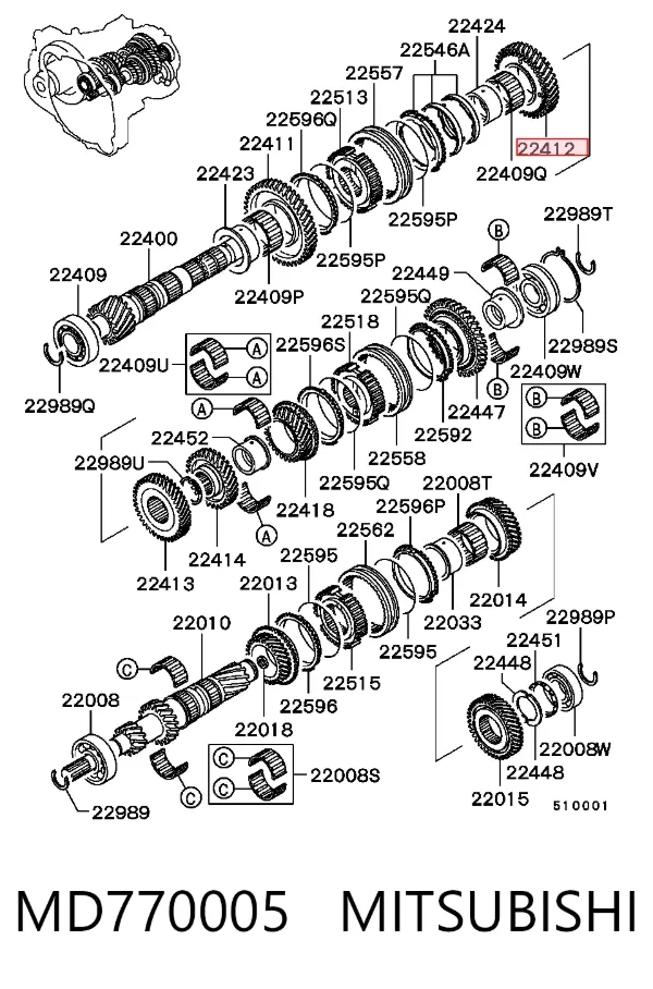  MD770005 Mitsubishi