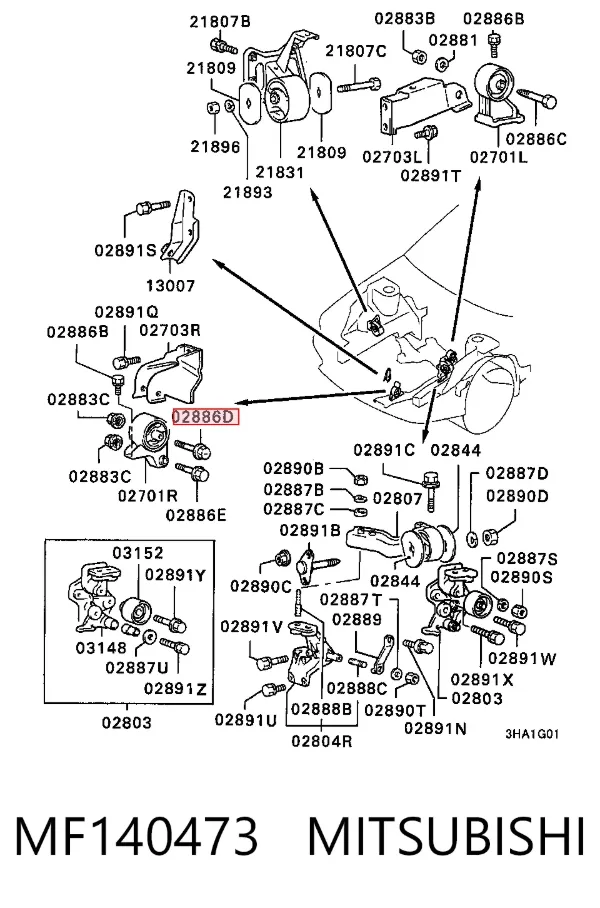  MF140473 Mitsubishi