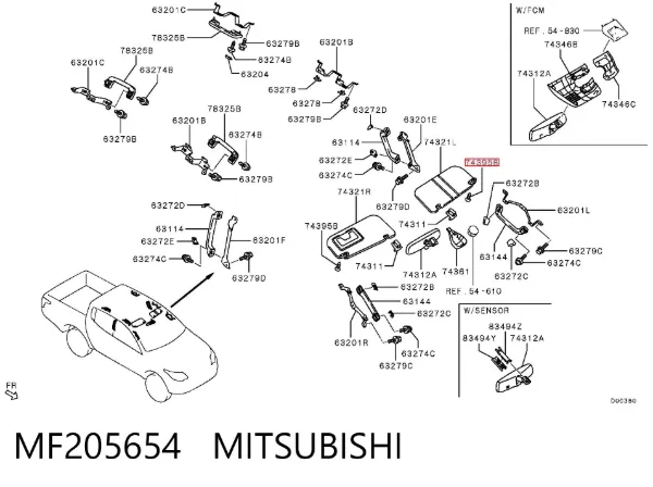  MF205654 Mitsubishi