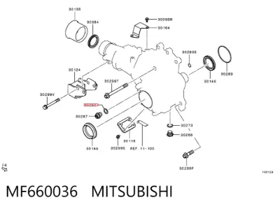 Прокладка сливной пробки редуктора MITSUBISHI MF660036