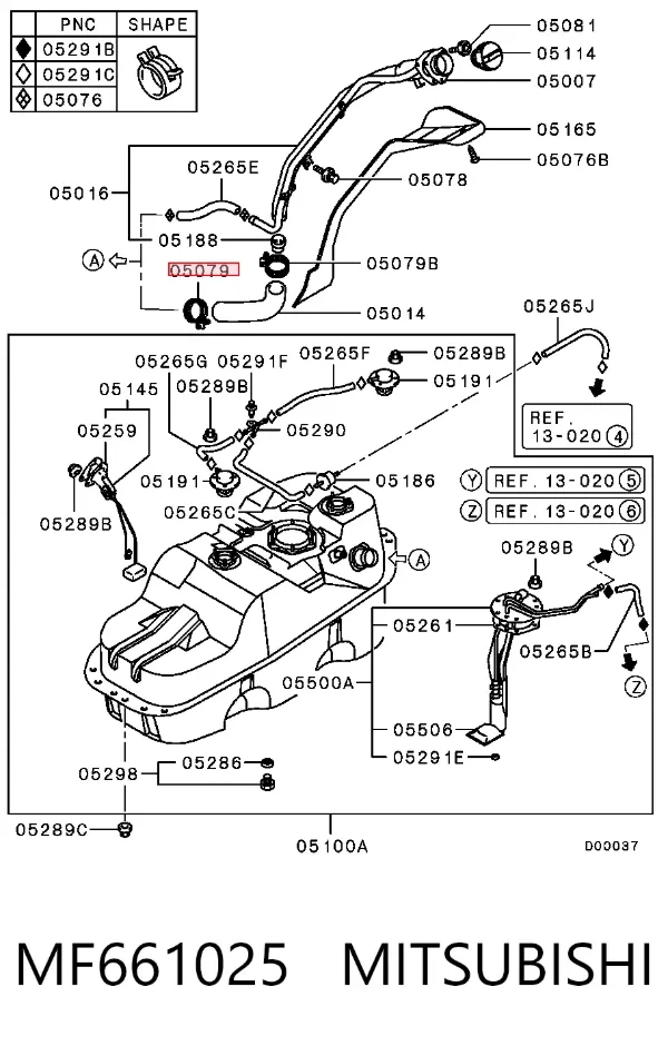  MF661025 Mitsubishi