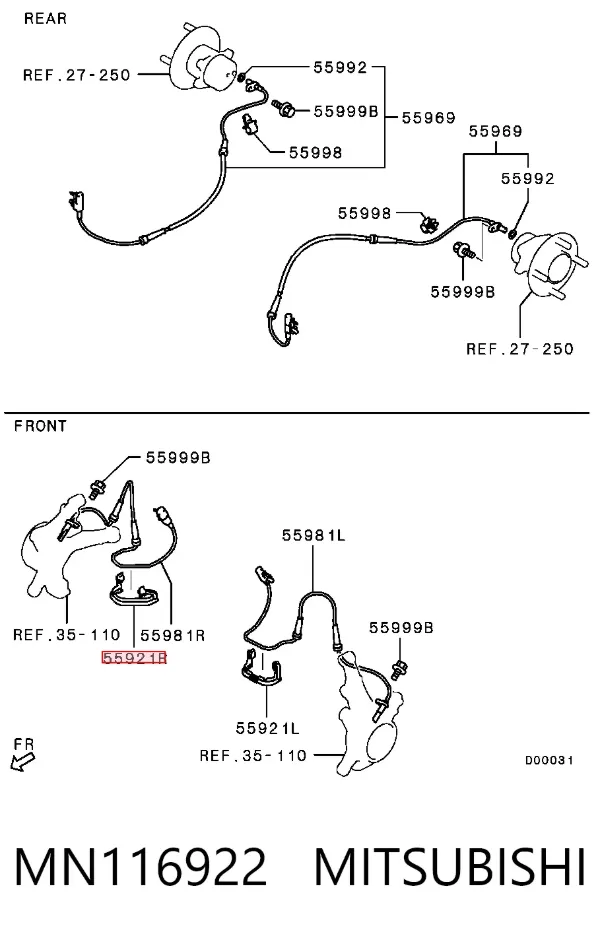  MN116922 Mitsubishi