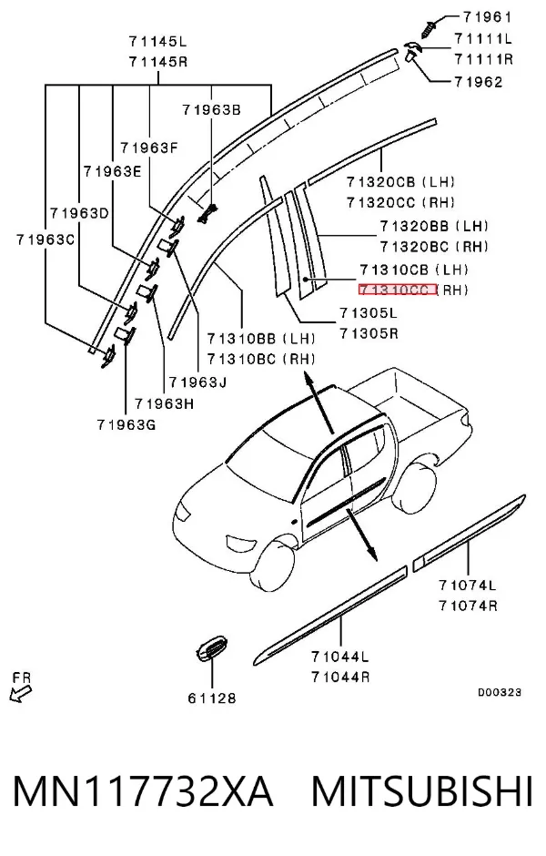 MN117732XA Mitsubishi
