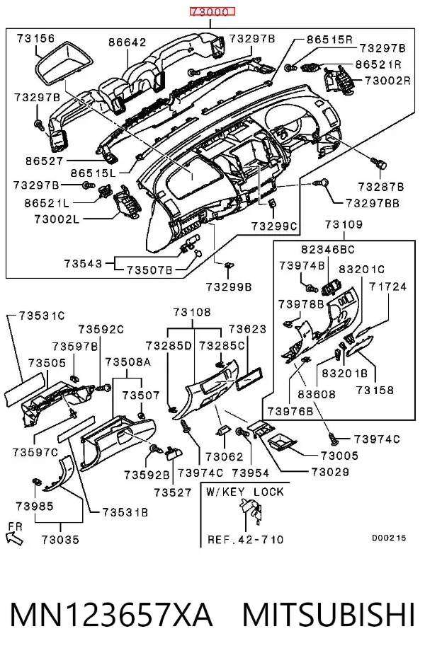 Торпедо MN123657XA Mitsubishi
