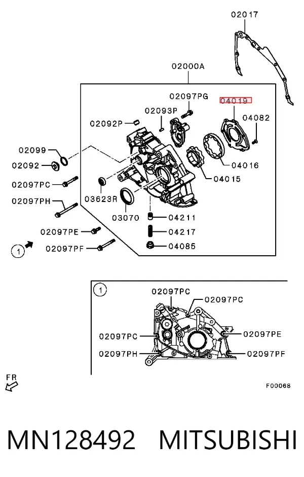  MN128492 Mitsubishi