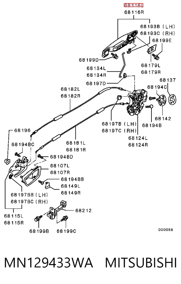  MN129433WA Mitsubishi