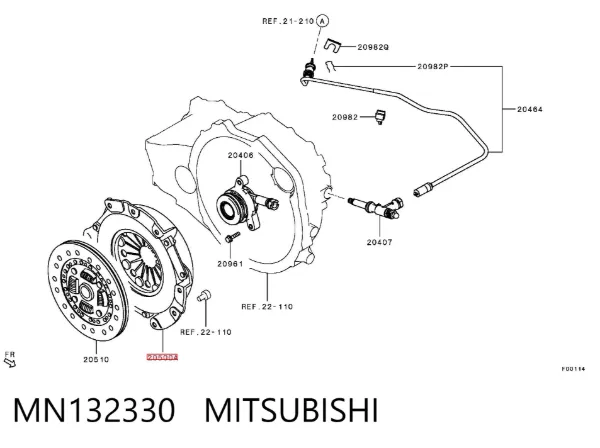 Корзина сцепления Mitsubishi Outlander II XL