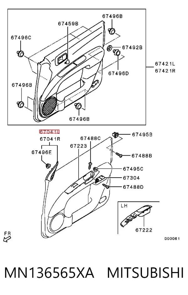  MN136565XA Mitsubishi