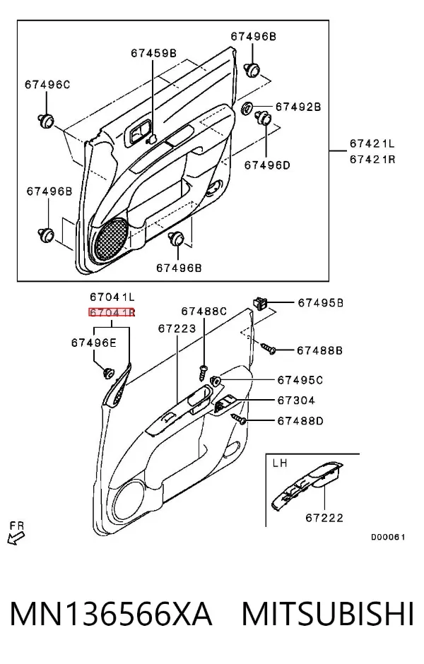  MN136566XA Mitsubishi