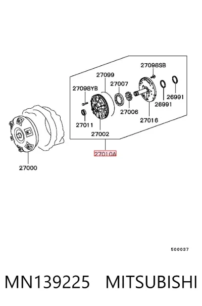 Насос масляный АКПП MITSUBISHI MN139225