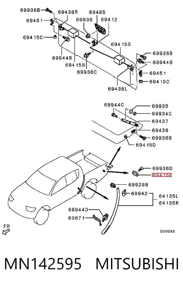  MN142595 Mitsubishi