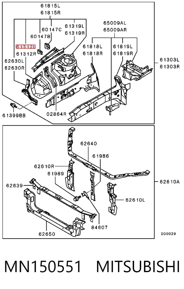  MN150551 Mitsubishi