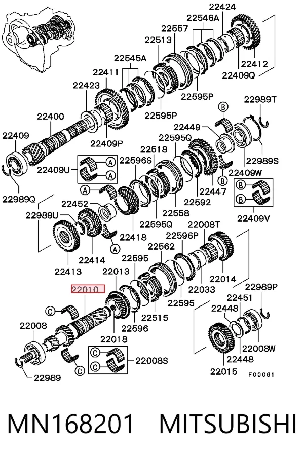  MN168201 Mitsubishi