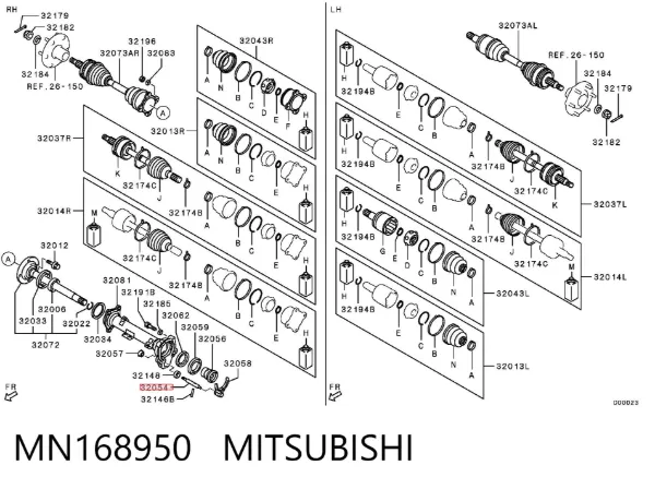  MN168950 Mitsubishi