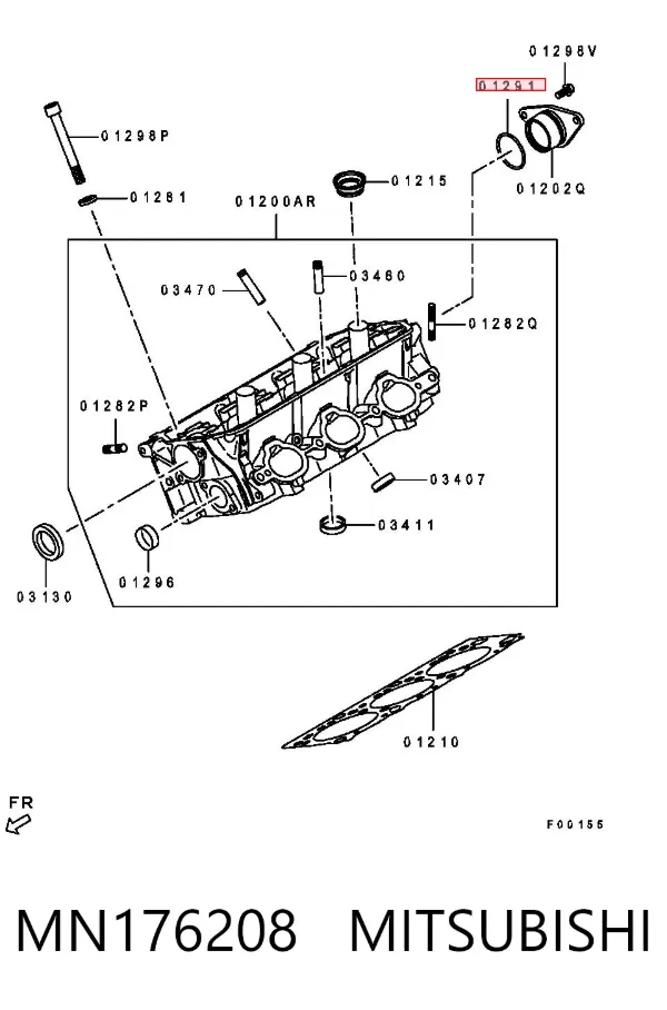 Заглушка ГБЦ MN176208 Mitsubishi