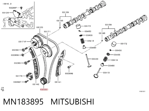 Звездочка привода коленвала STMN183895 SAT